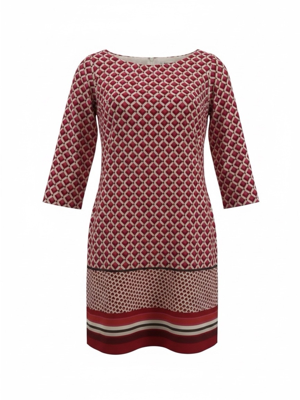 Old Navy Red Geo-Print A-Line Dress-SPP-lightweight-Boho-cottage core-summer